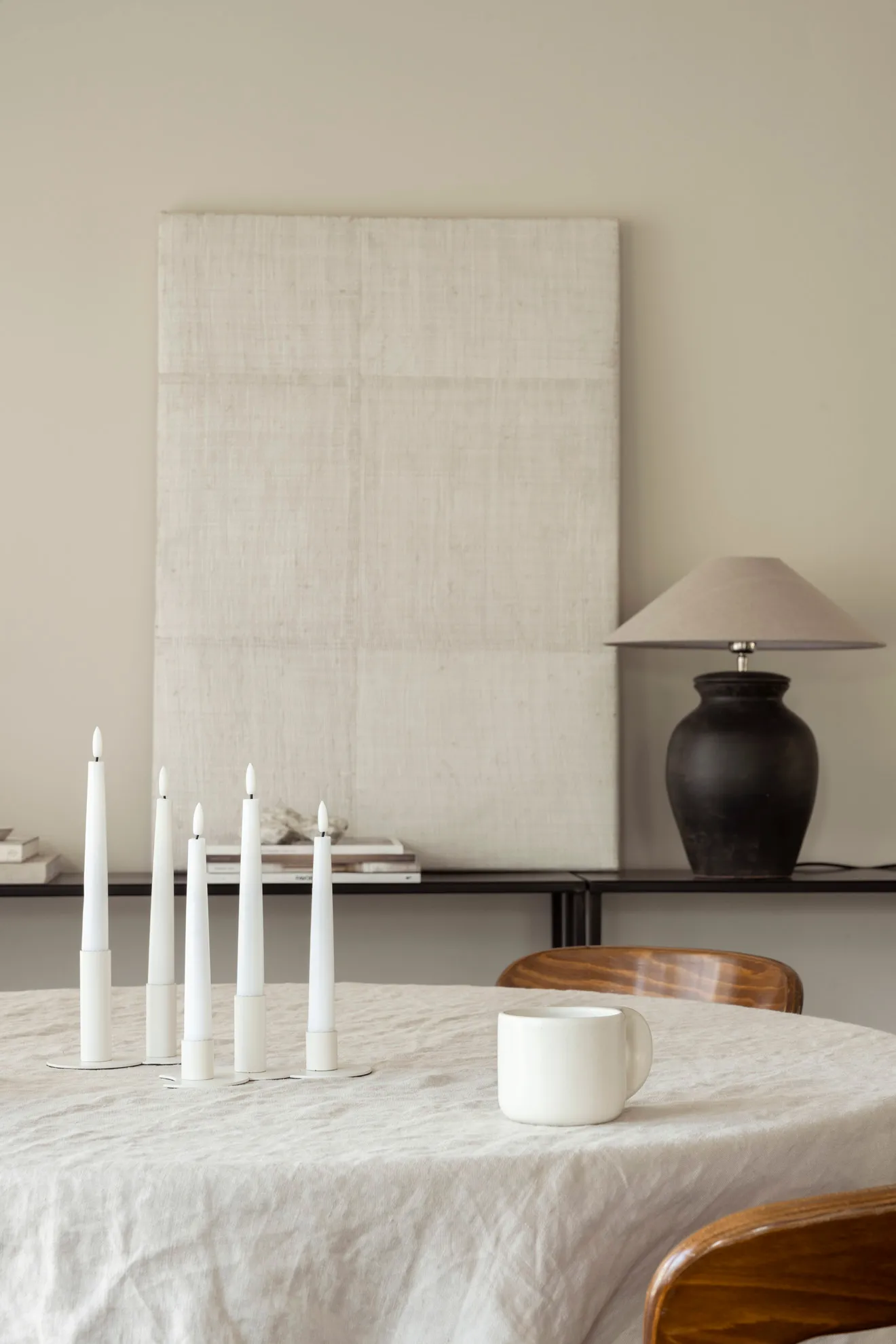 Lykke combineerbare kandelaar incl. 5 ledlampjes, White Watt & Veke