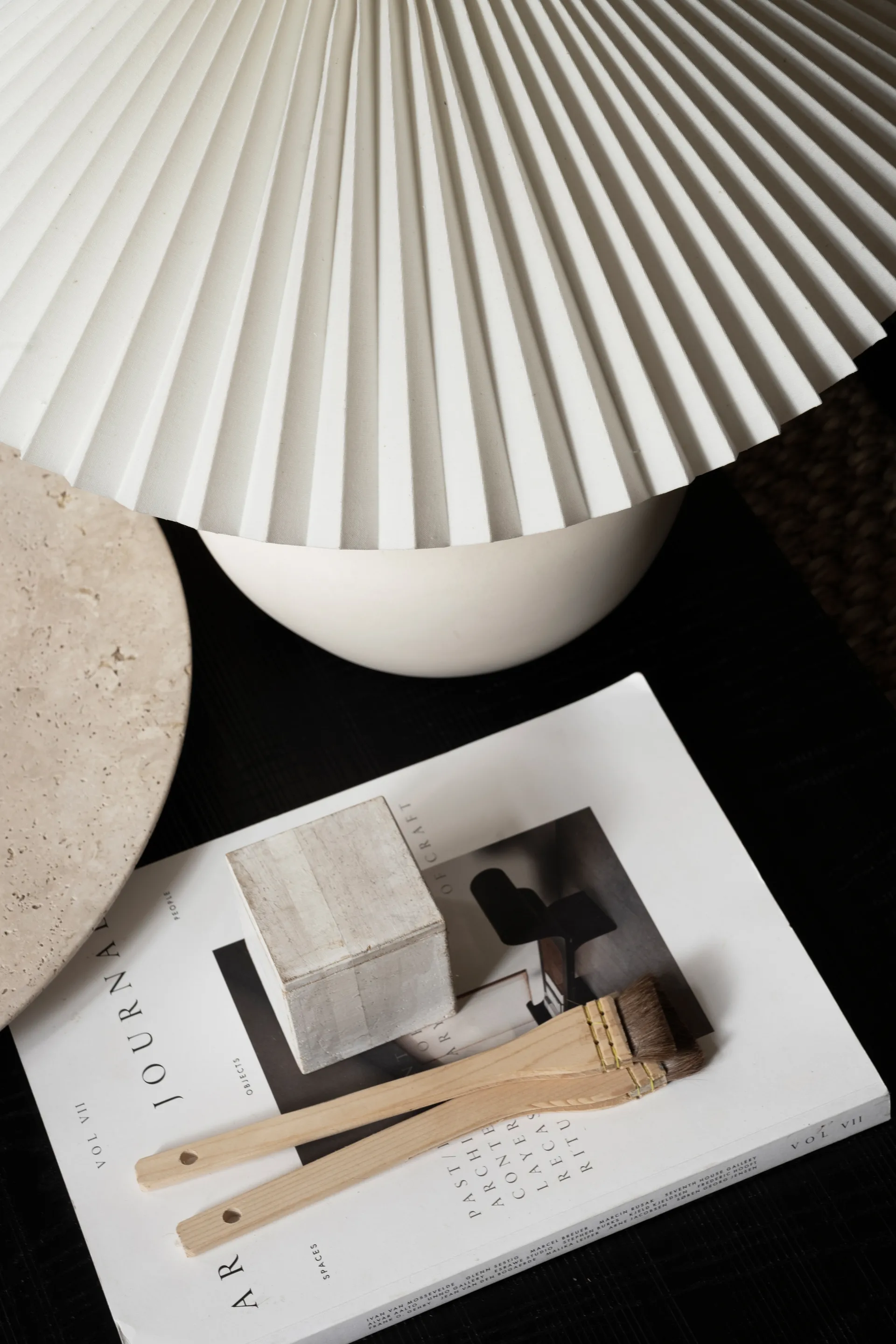 Mia lampvoet 31 cm, White-ivory Watt & Veke