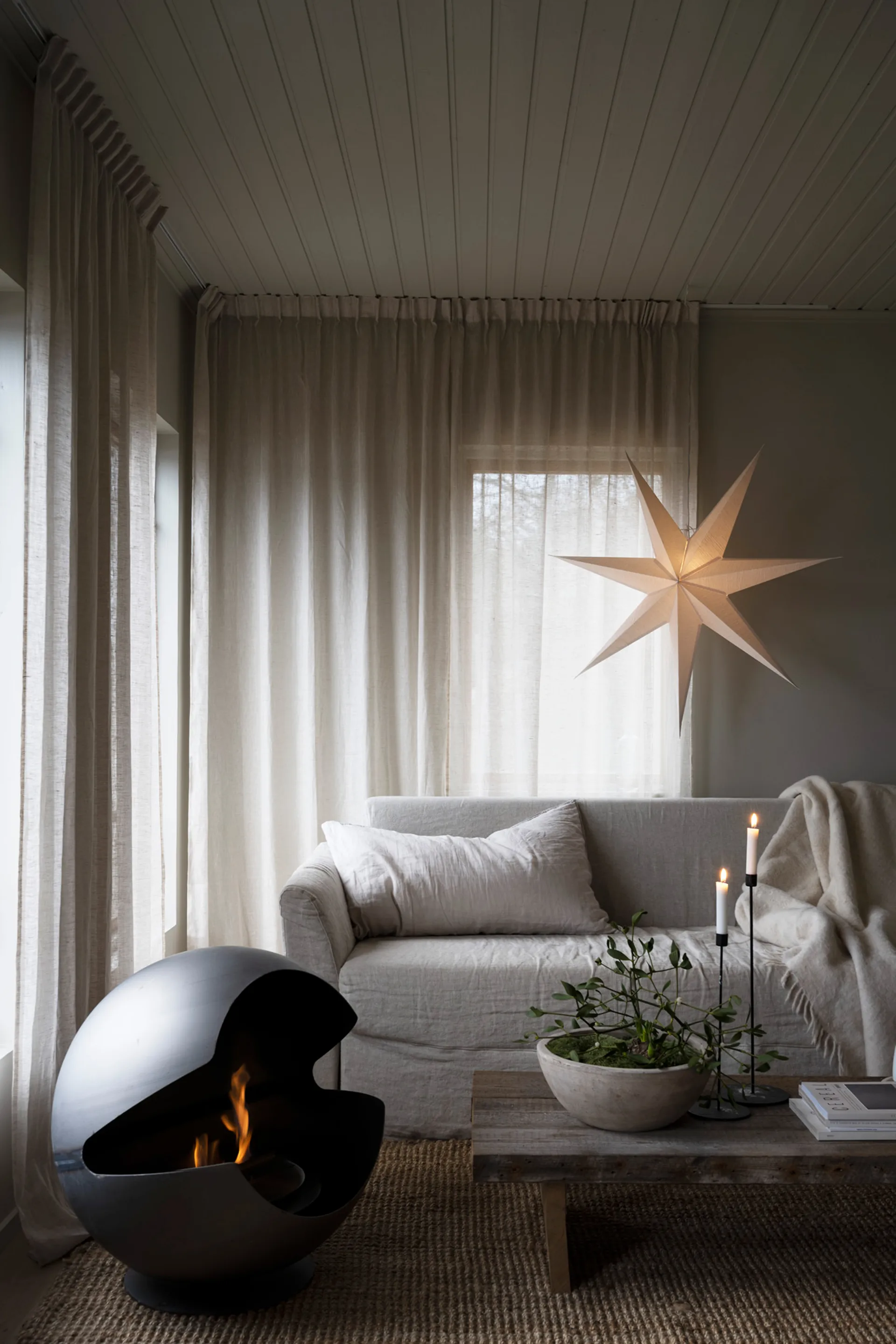 Mira adventsster Ø100 cm, Wit Watt & Veke