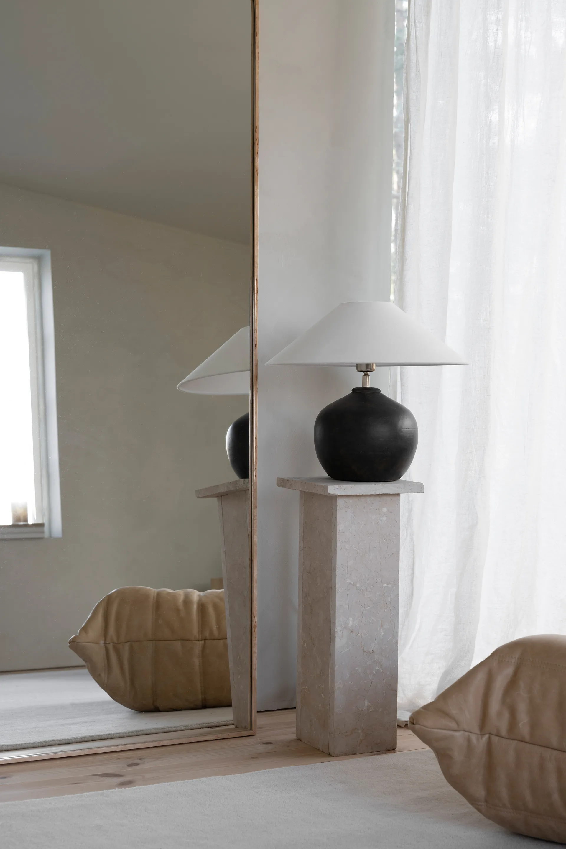 Mona lampvoet 28 cm, Black Watt & Veke