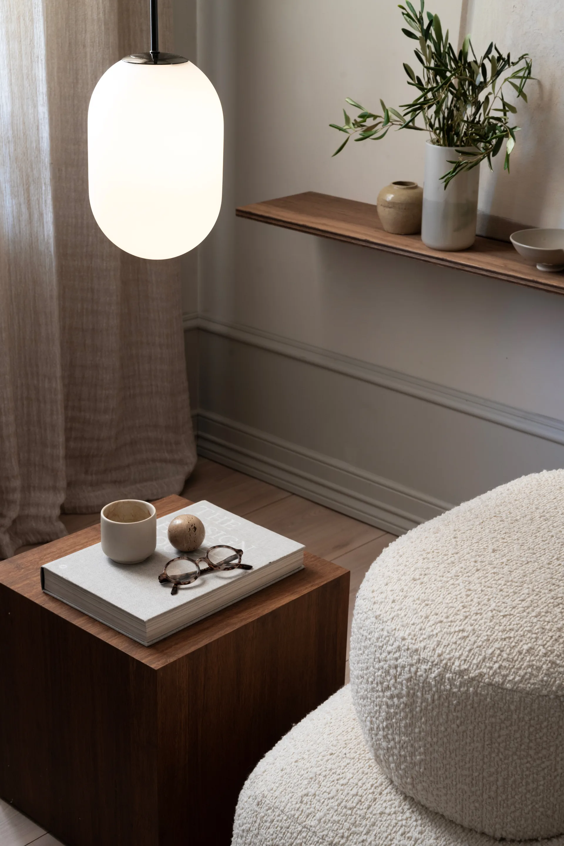 Noor Hanglamp M Ø18 cm, Wit Watt & Veke