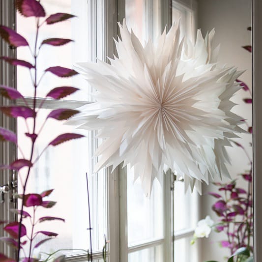 Oslo kerstster Ø60 cm, Wit Watt & Veke