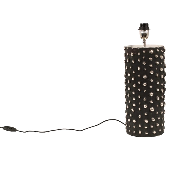 Peggy lampvoet 28 cm, Zwart-zilver Watt & Veke
