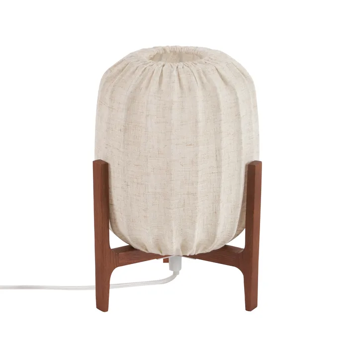 Prisma tafellamp - Dark ash-Natural, Mini Ø16x24,3 cm - Watt & Veke