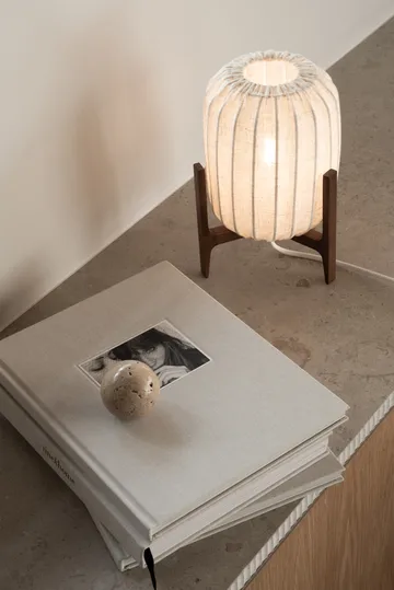 Prisma tafellamp - Dark ash-Natural, Mini Ø16x24,3 cm - Watt & Veke