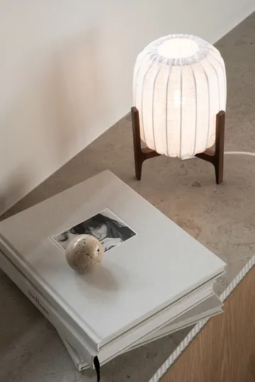 Prisma tafellamp - Dark ash-White, Mini Ø16x24,3 cm - Watt & Veke