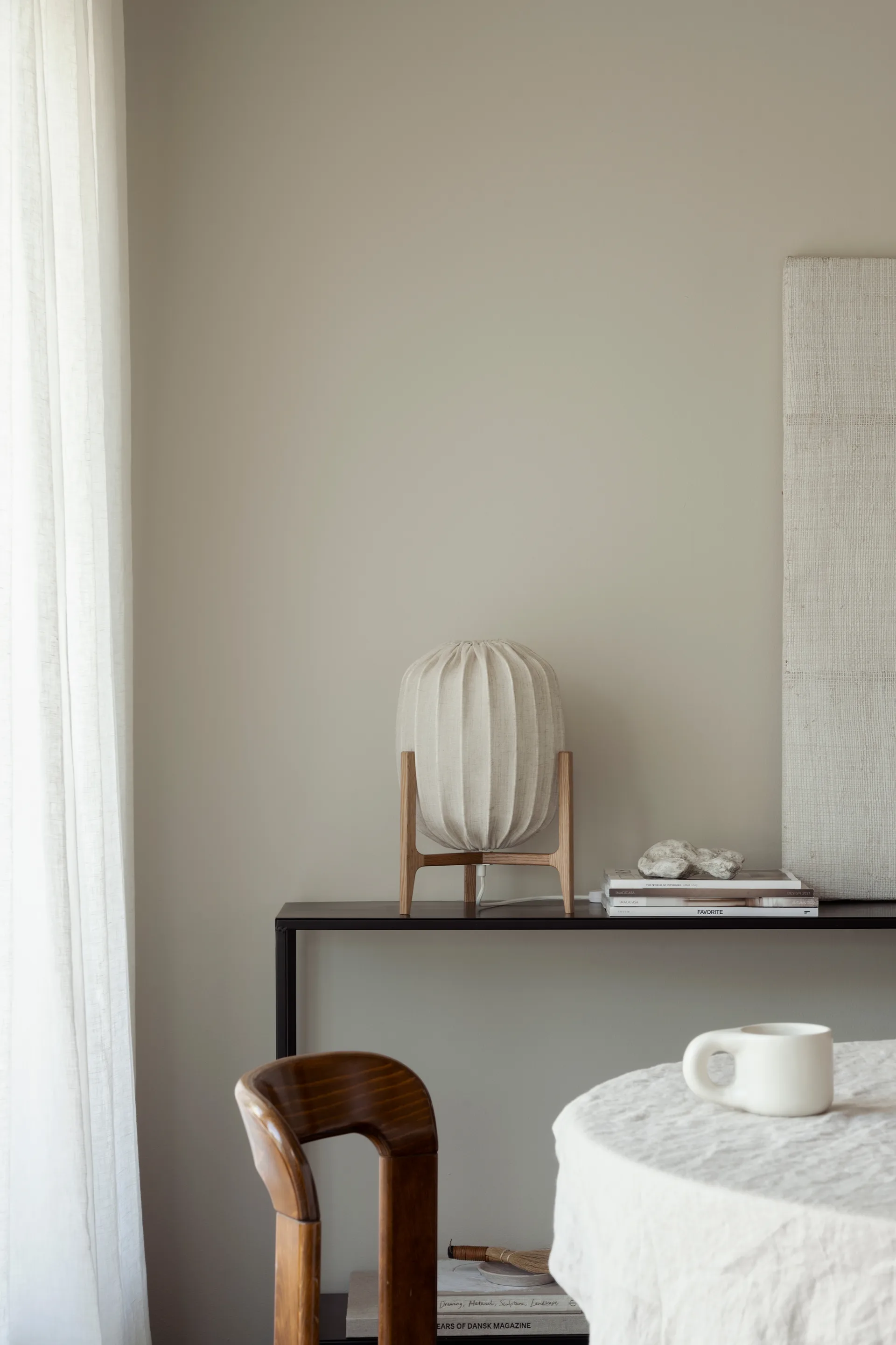 Prisma tafellamp, Eiken-natuurlijk Watt & Veke