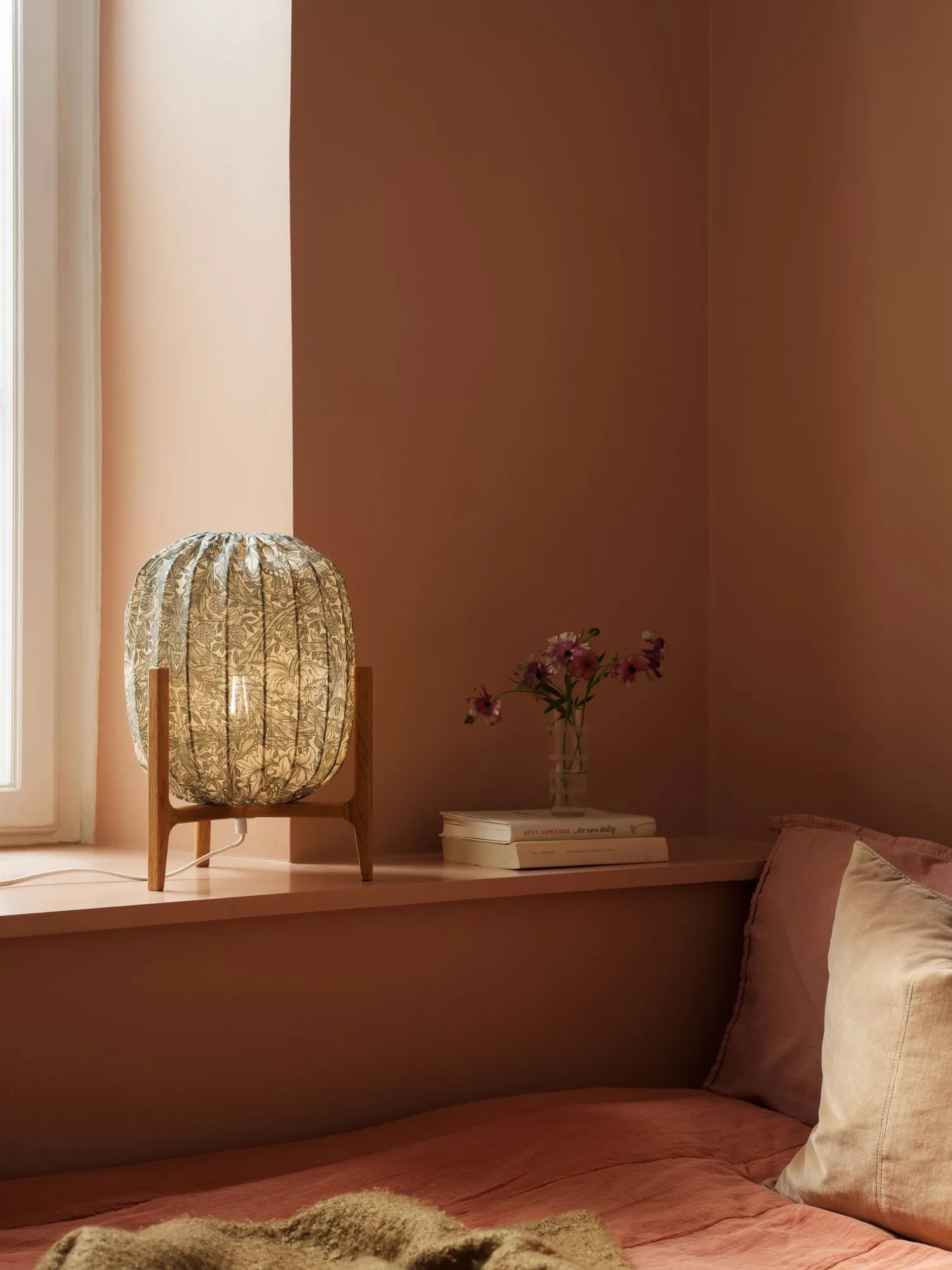 Prisma tafellamp, Oak-African marigold green, Ø27x42 cm Watt & Veke