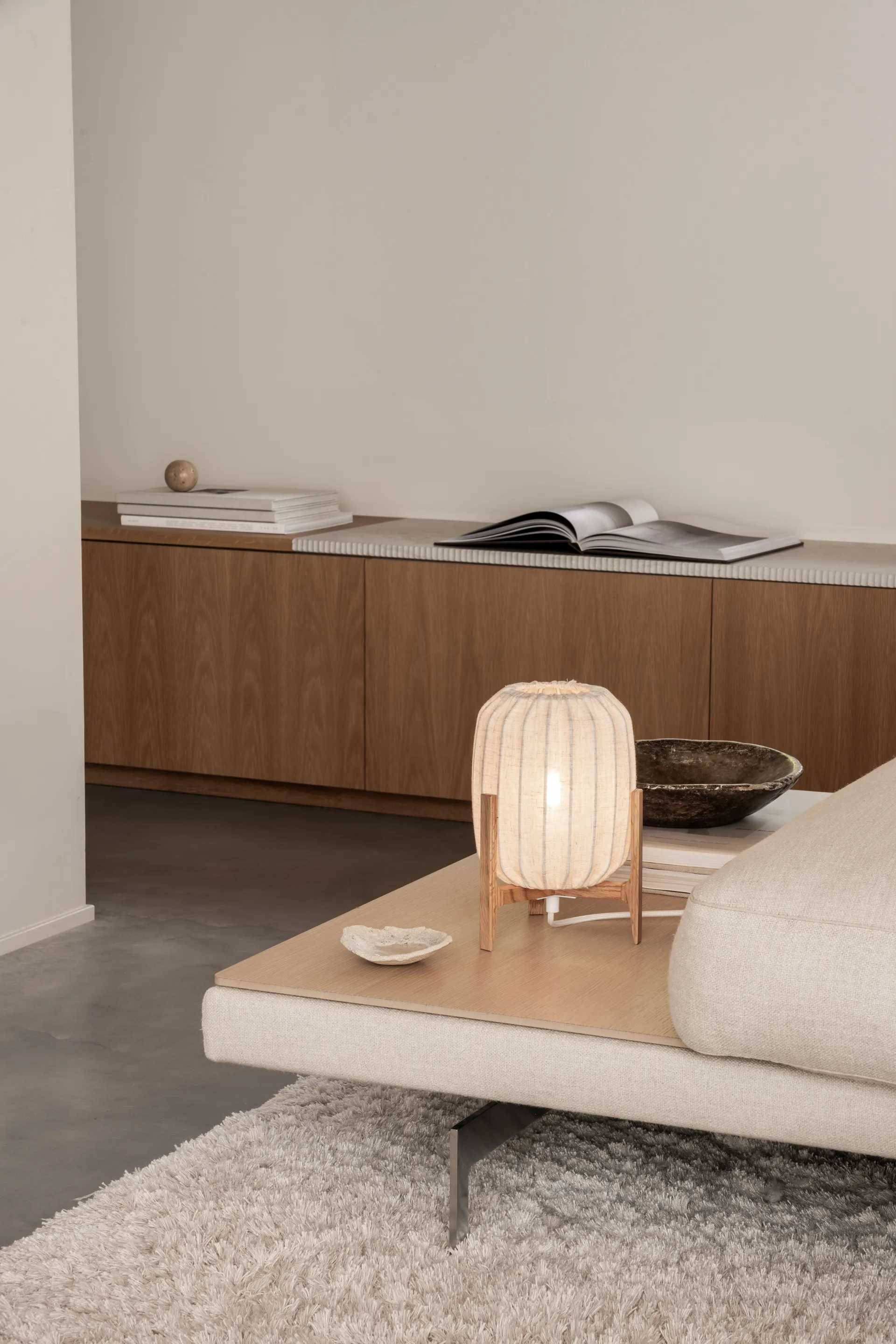 Prisma tafellamp, Oak-Natural, Mini Ø16x24,3 cm Watt & Veke