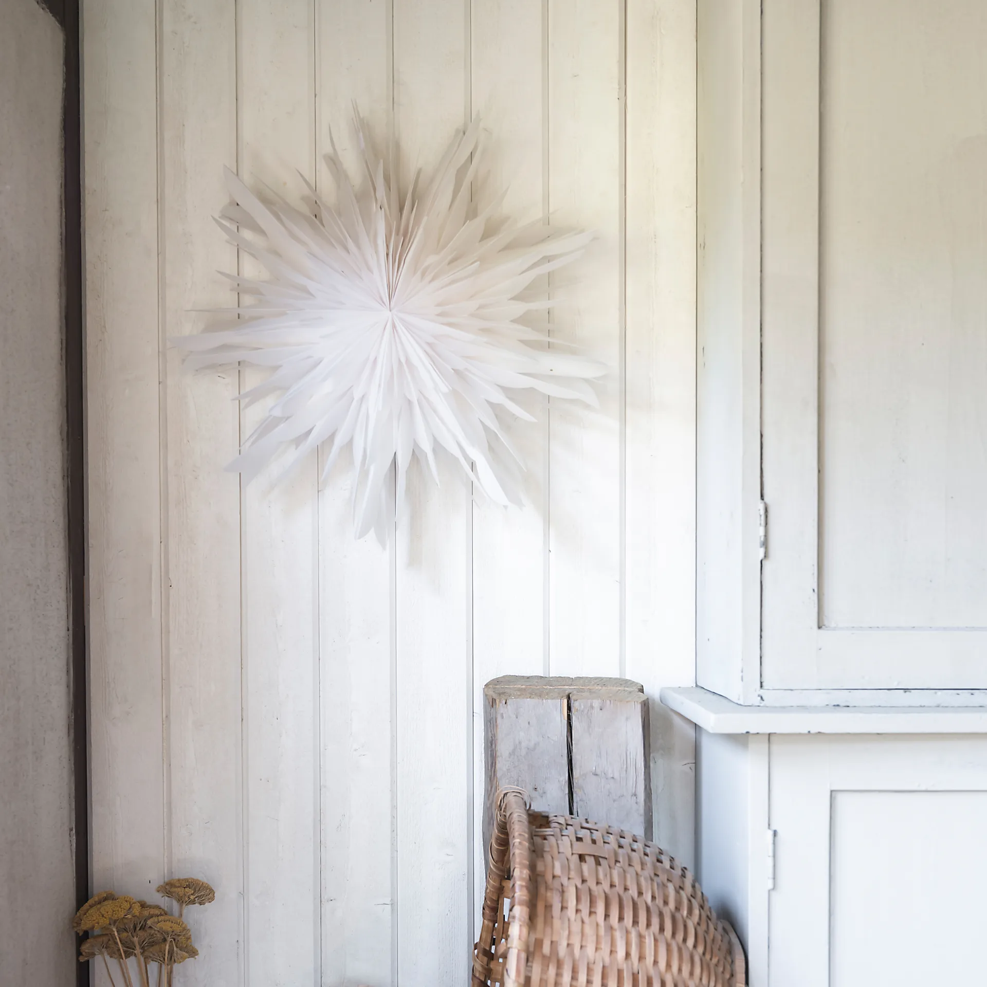 Reykjavik adventsster 60 cm, Wit Watt & Veke