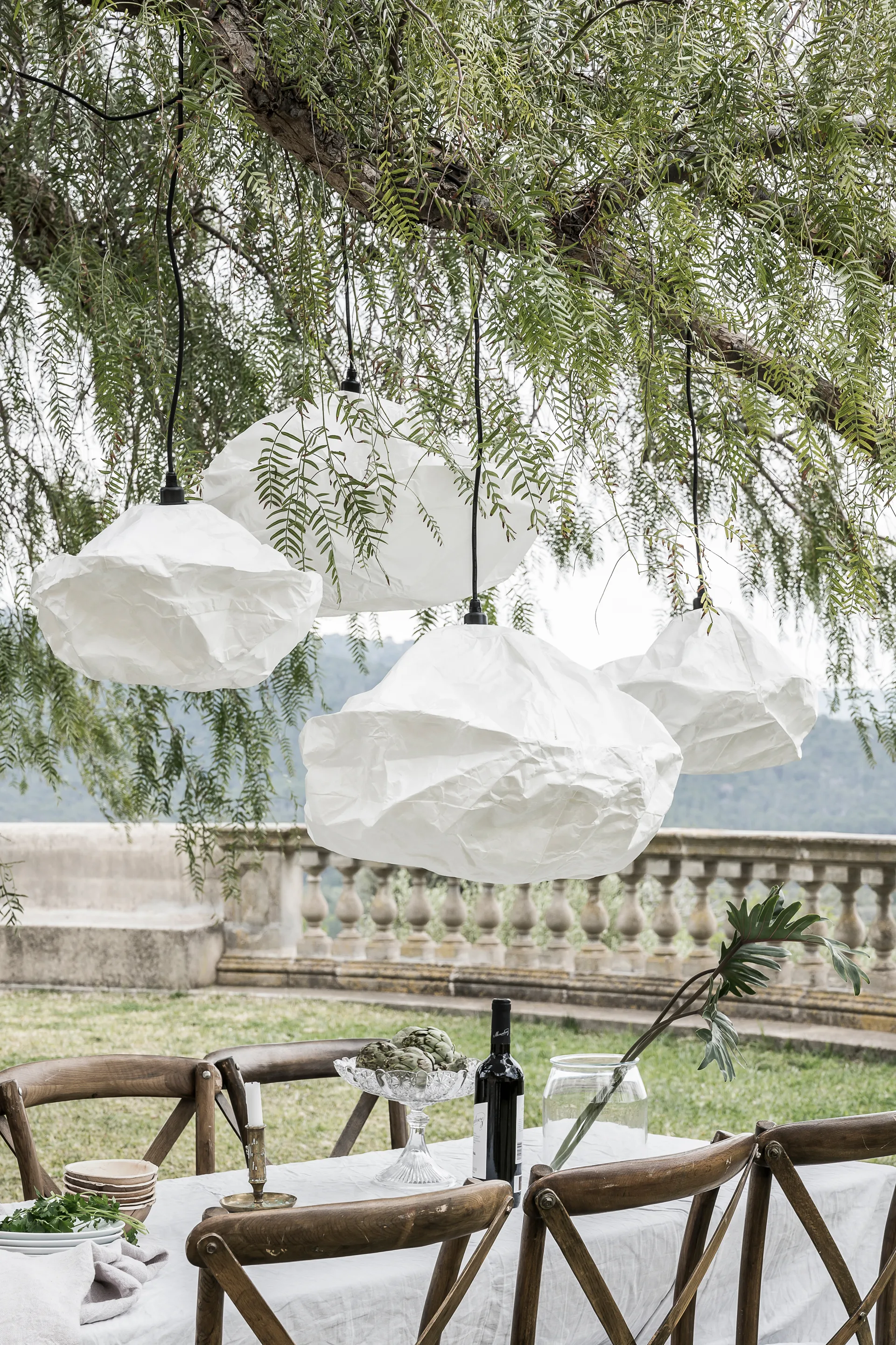 Sky lampenkap Ø58 cm, Wit Watt & Veke