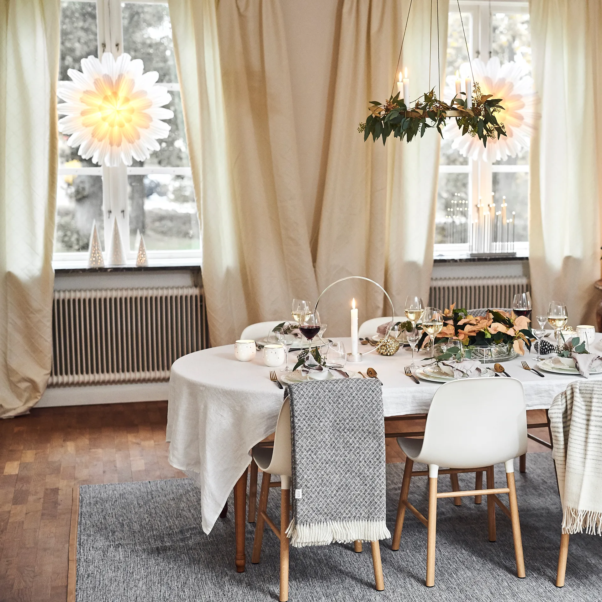 Snöblomma adventsster, 68 cm. Watt & Veke