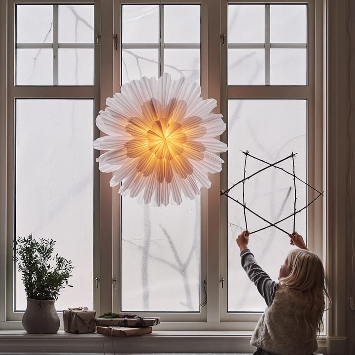 Snöblomma adventsster, 68 cm. Watt & Veke
