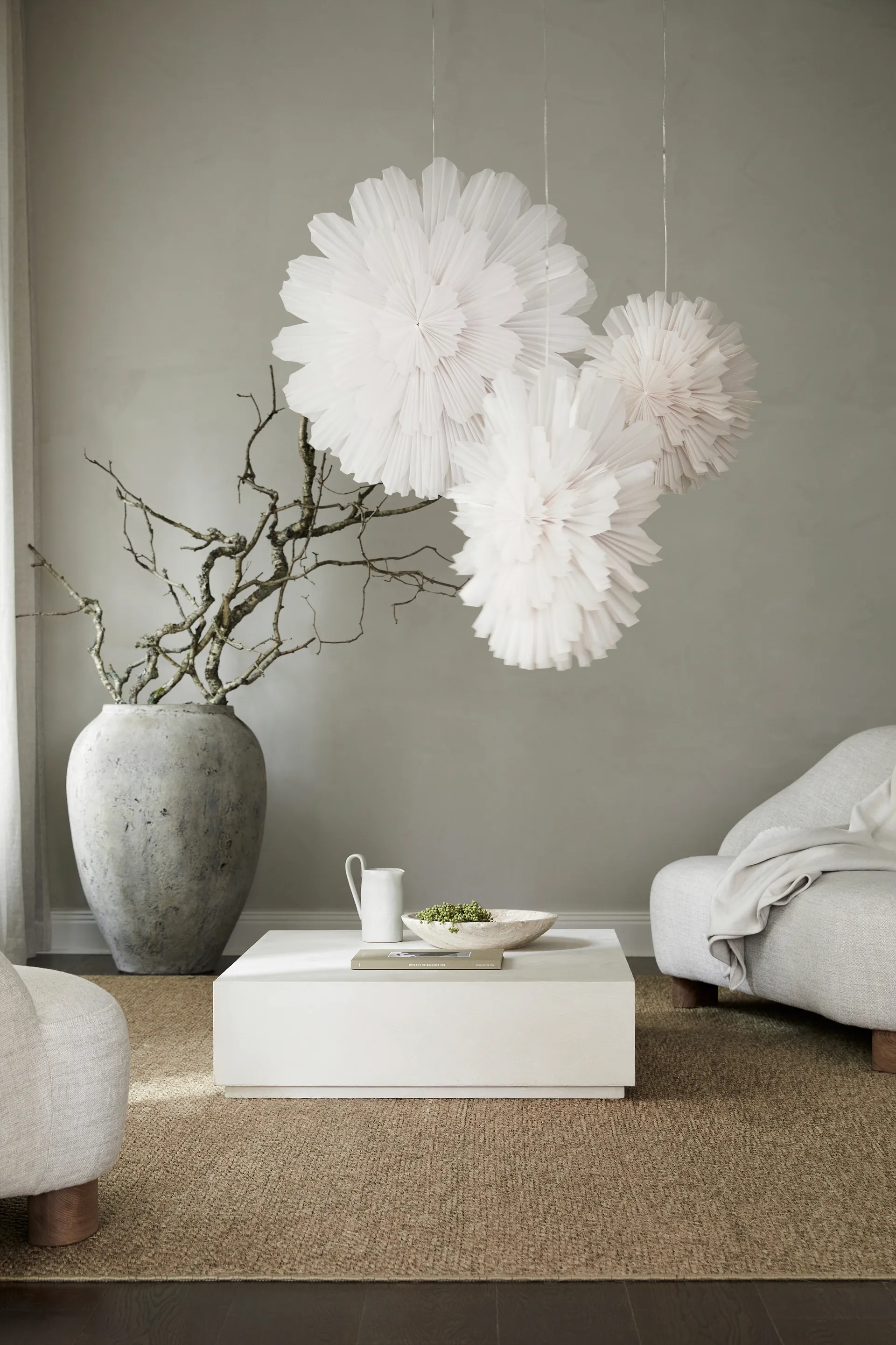 Snöblomma adventsster, Ø80 cm Watt & Veke