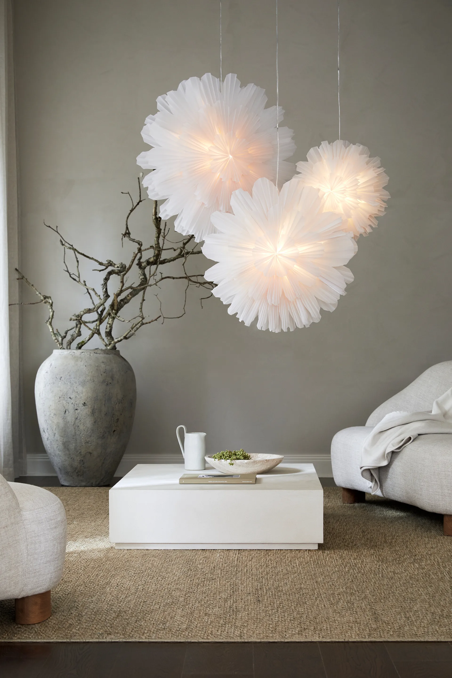 Snöblomma adventsster, Ø80 cm Watt & Veke