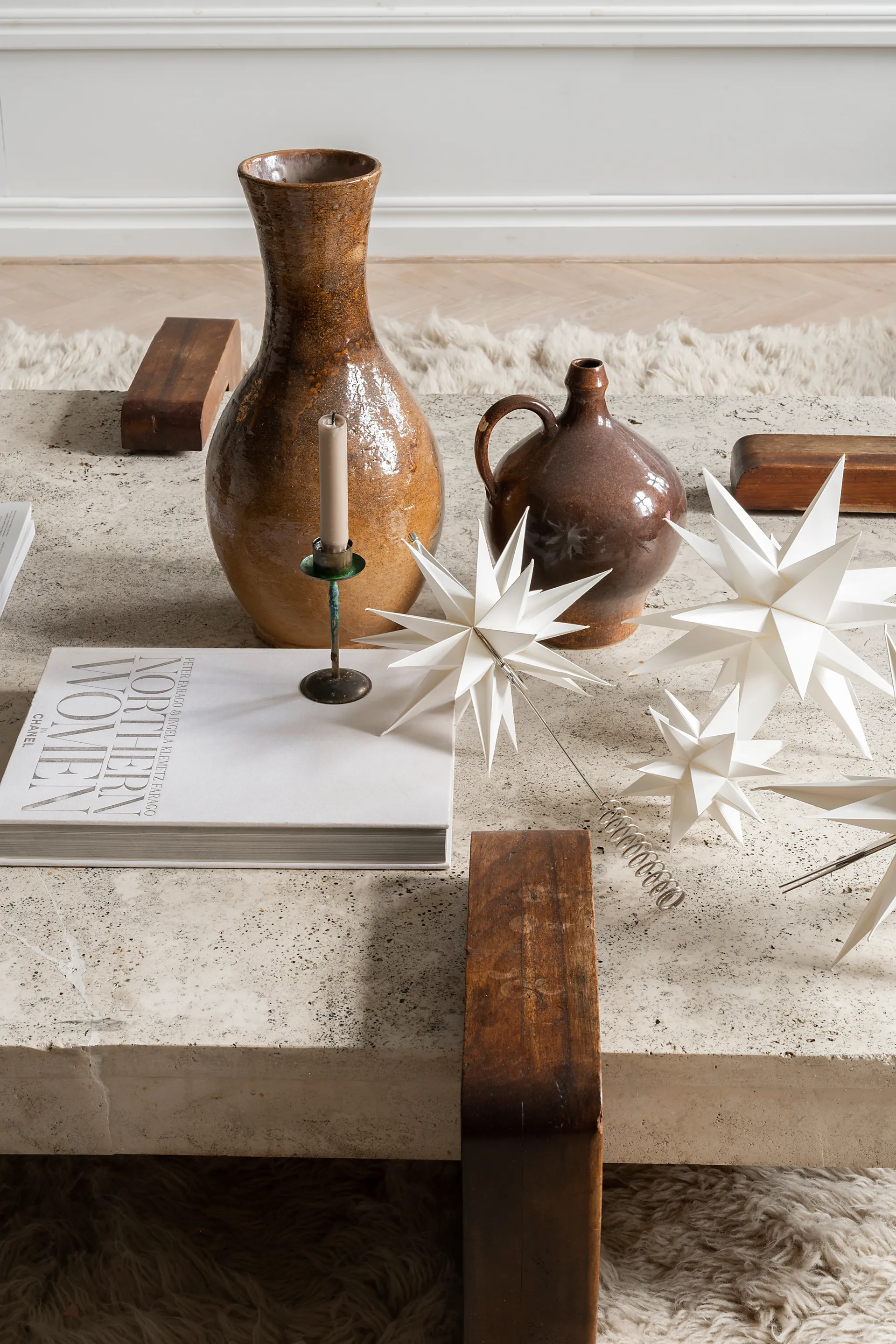 Sputnik adventsster Ø15 cm, Wit Watt & Veke