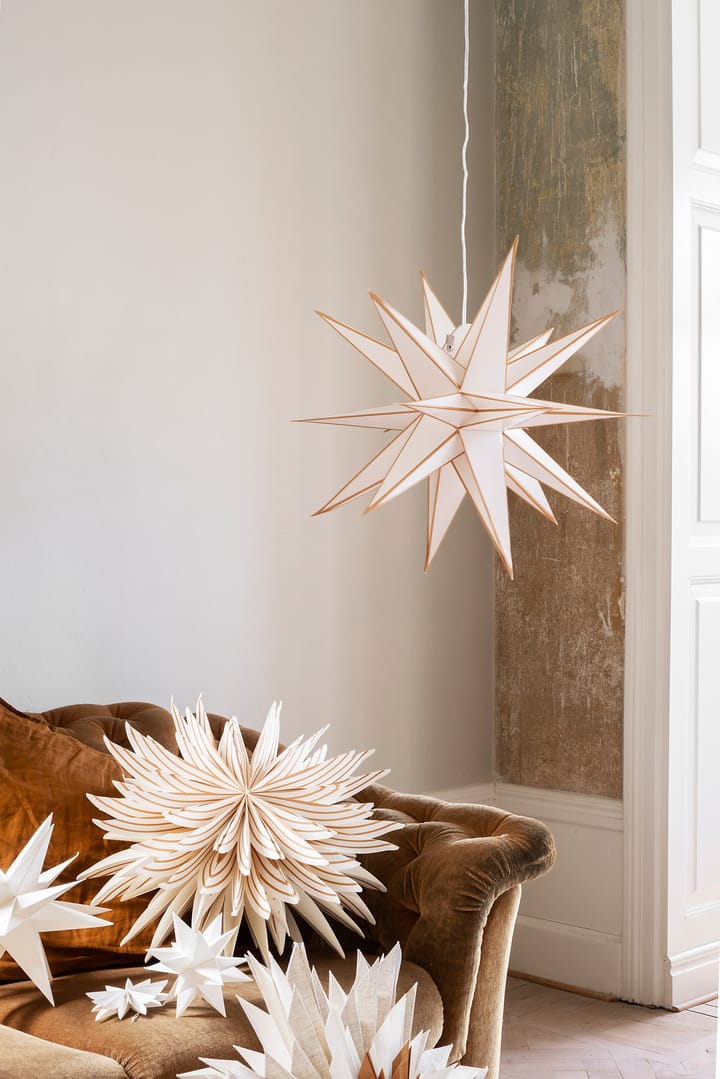 Sputnik kerstster Ø60 cm, Wit-goud Watt & Veke