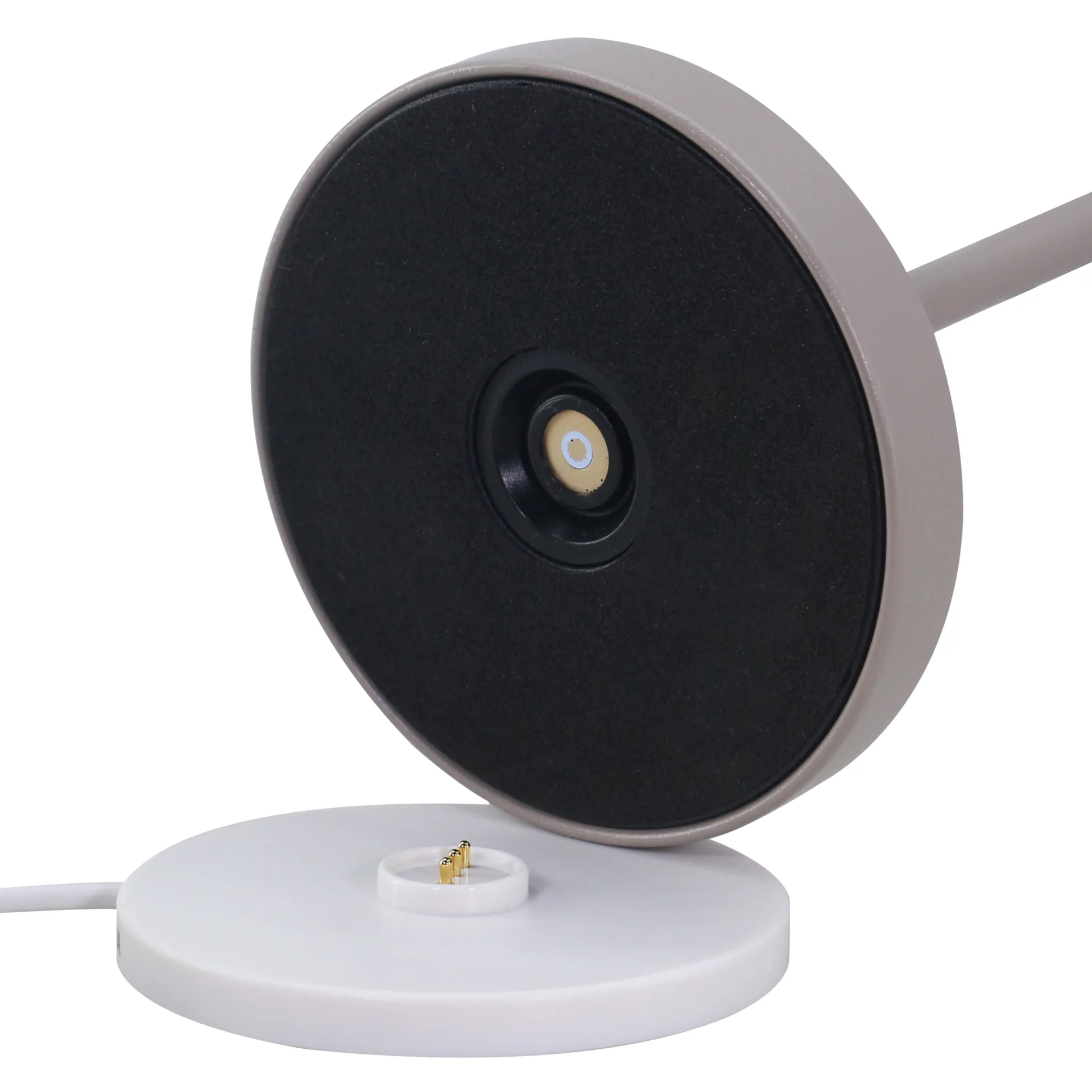 Teya tafellamp portable, Warm grey, Ø15x26 cm Watt & Veke