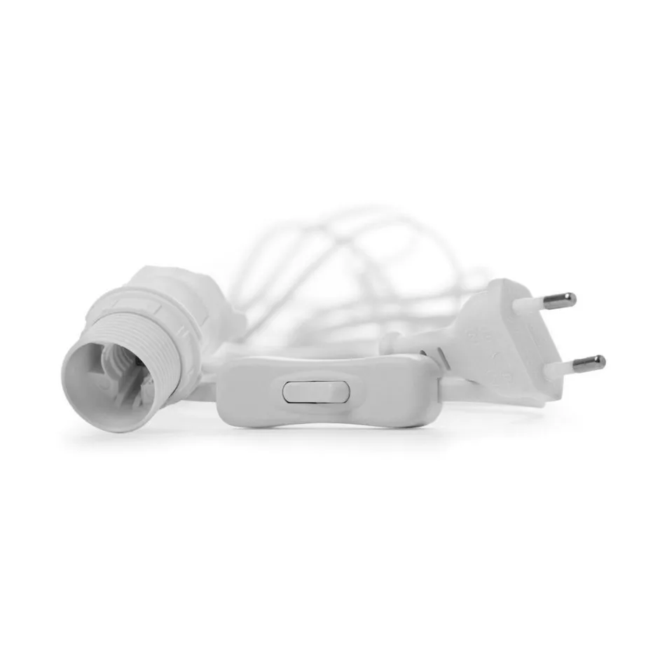 Watt & Veke kabel met schakelaar, wit 5 m. Watt & Veke