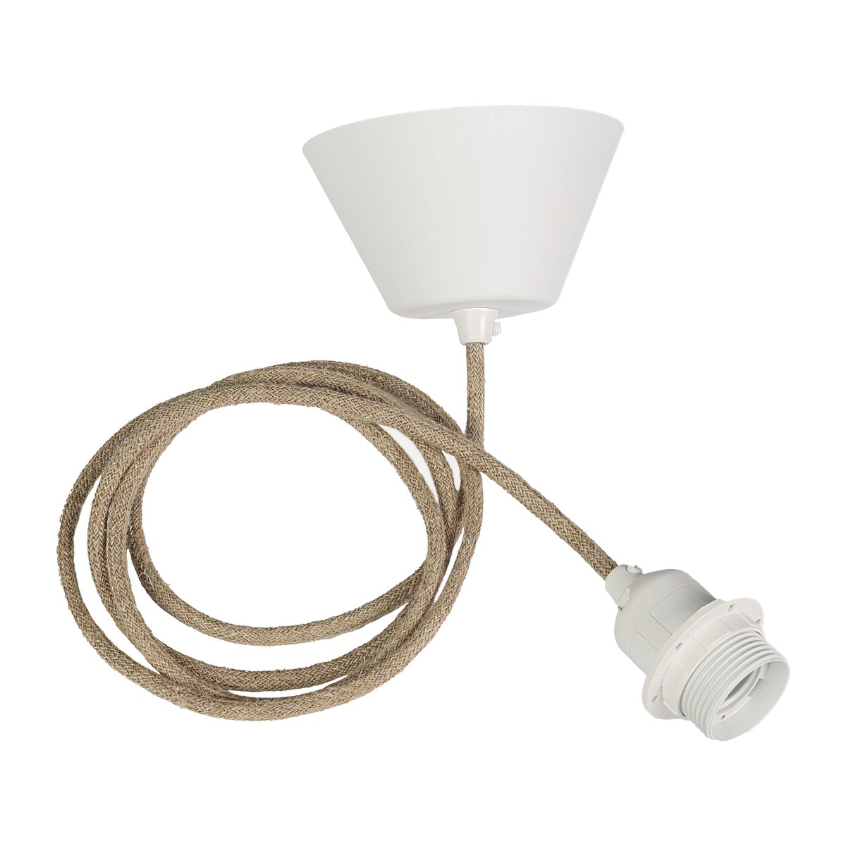 Watt & Veke plafondkabelset textiel Natuur | Scandinavisch Interieur | Lampfittingen & -houders | Beige