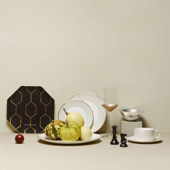 Arris ovalen serveerschotel, wit Wedgwood