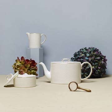 Arris suikerpot en melkkan - wit - Wedgwood
