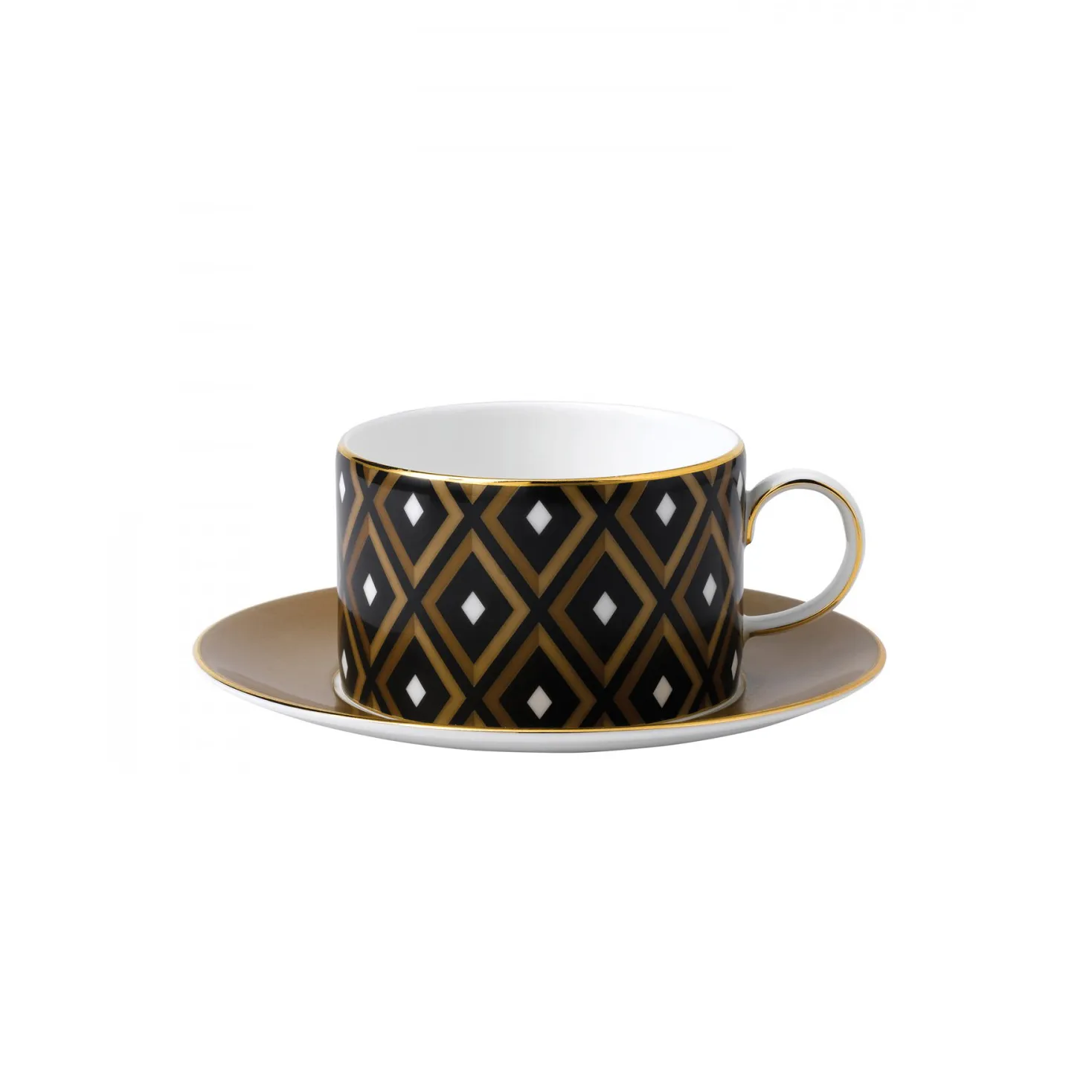 Arris theekop met schotel, geometric Wedgwood