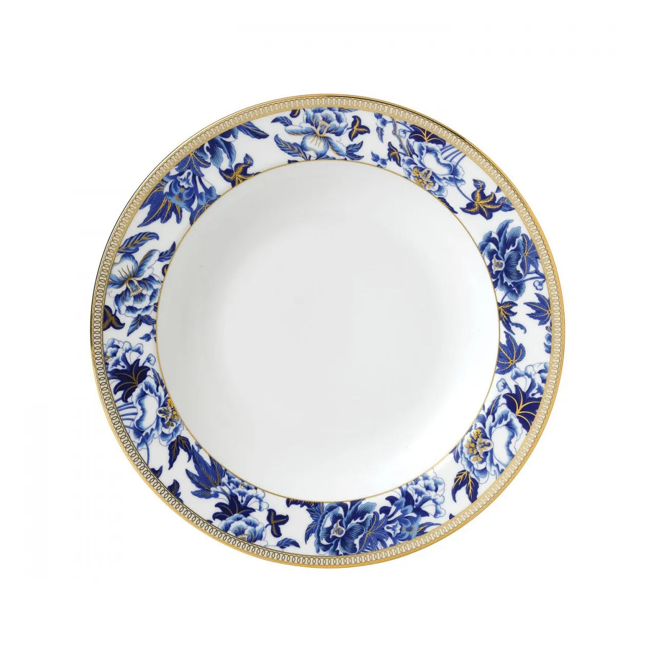 Hibiscus diep bord Ø 23 cm, floral Wedgwood