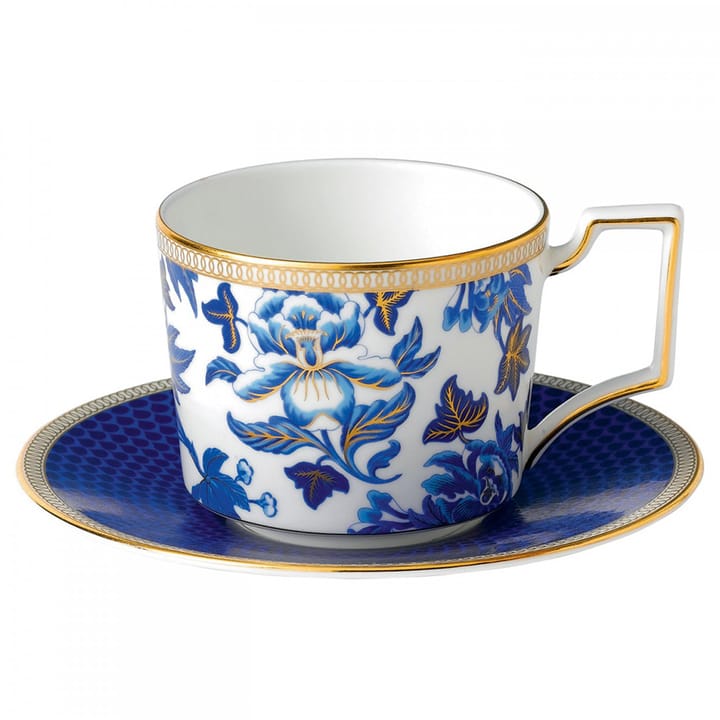 Hibiscus theekop met schotel - floral - Wedgwood