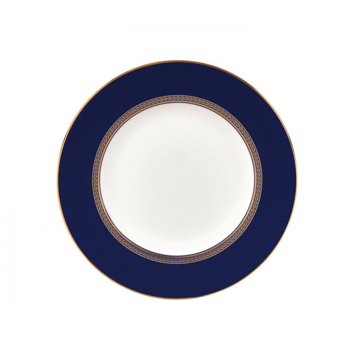 Wedgwood Renaissance Gold bord blauwe rand o 20 cm | Scandinavisch Interieur | Kleine borden | Blauw