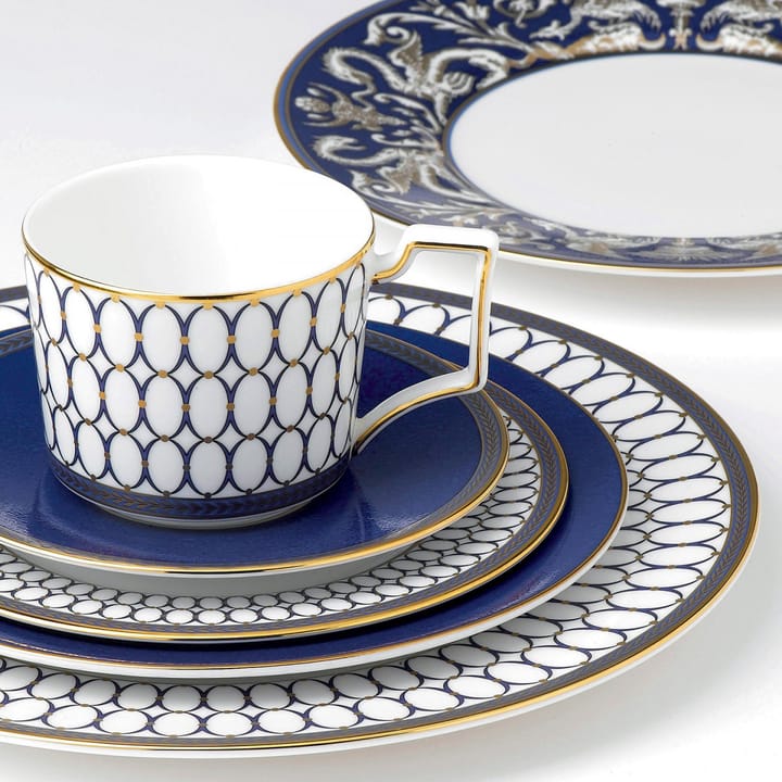 Renaissance Gold bord blauwe rand, Ø 20 cm Wedgwood