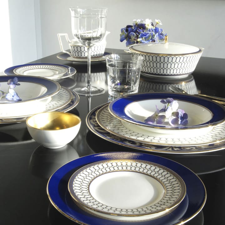 Renaissance Gold schotel voor sauskan - blauw - Wedgwood