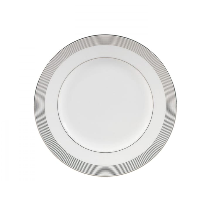 Vera Wang Grosgrain bord met grijze rand - Ø 20 cm - Wedgwood