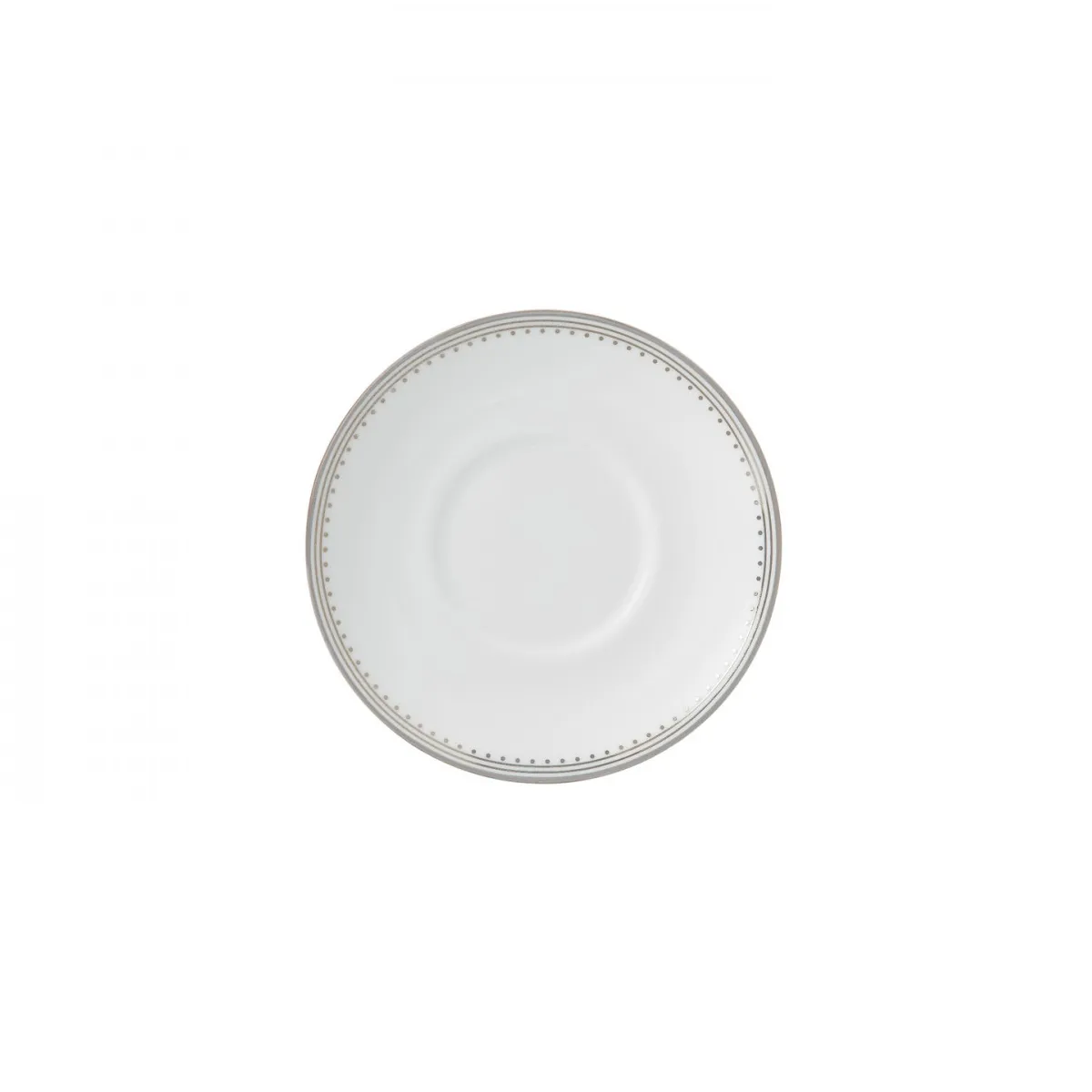 Vera Wang Grosgrain schotel voor espressokop, wit Wedgwood