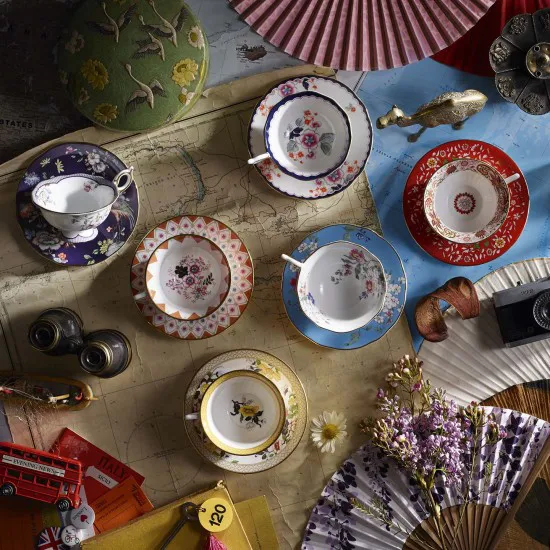 Wonderlust kleine theekop met schotel, blossom Wedgwood