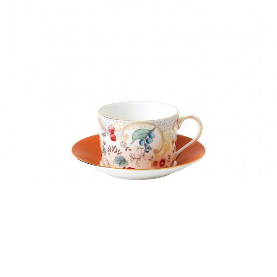 Wonderlust kop met schotel - rococo flowers - Wedgwood