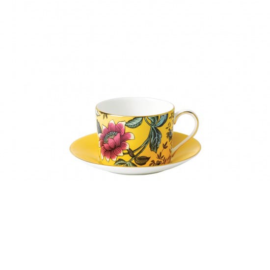 Wonderlust kop met schotel - yellow tonquin - Wedgwood