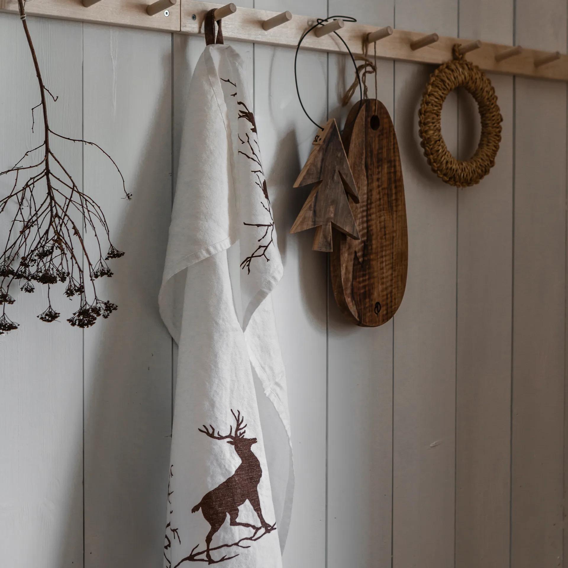 Alveskog keukenhanddoek 47x70 cm, Wit Wik & Walsøe