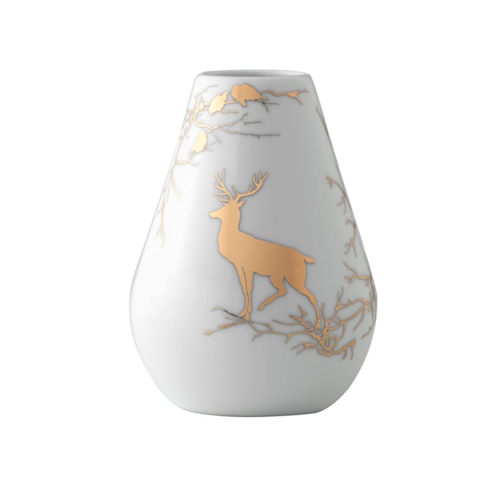 Alveskog vaas 15 cm, Wit-goud Wik & Walsøe
