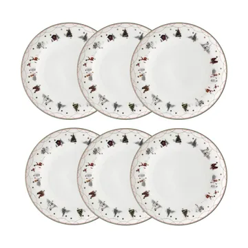 Julemorgen bord Ø20 cm 6-pack - Wik & Walsøe