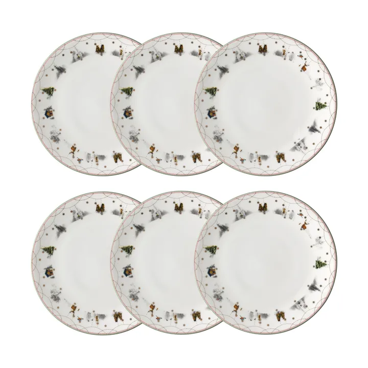 Julemorgen bord Ø28 cm 6-pack - Wik & Walsøe