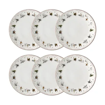 Julemorgen bord Ø28 cm 6-pack - undefined - Wik & Walsøe