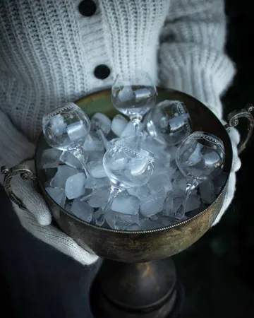 Julemorgen gildeglass wijnglas - 12 cm - Wik & Walsøe