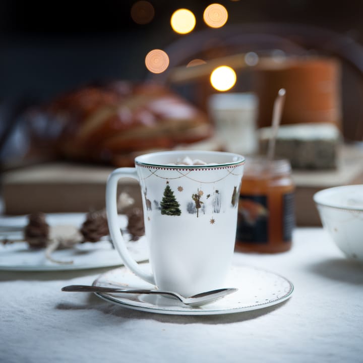 Julemorgen mok 30 cl. 2-pack, wit Wik & Walsøe