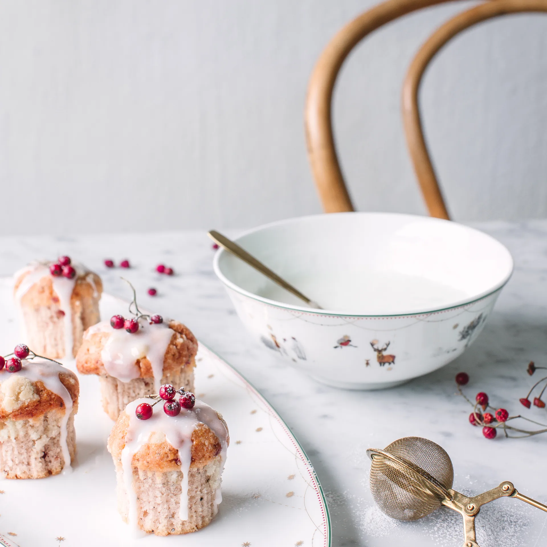 Julemorgen schaal, Ø17 cm. Wik & Walsøe