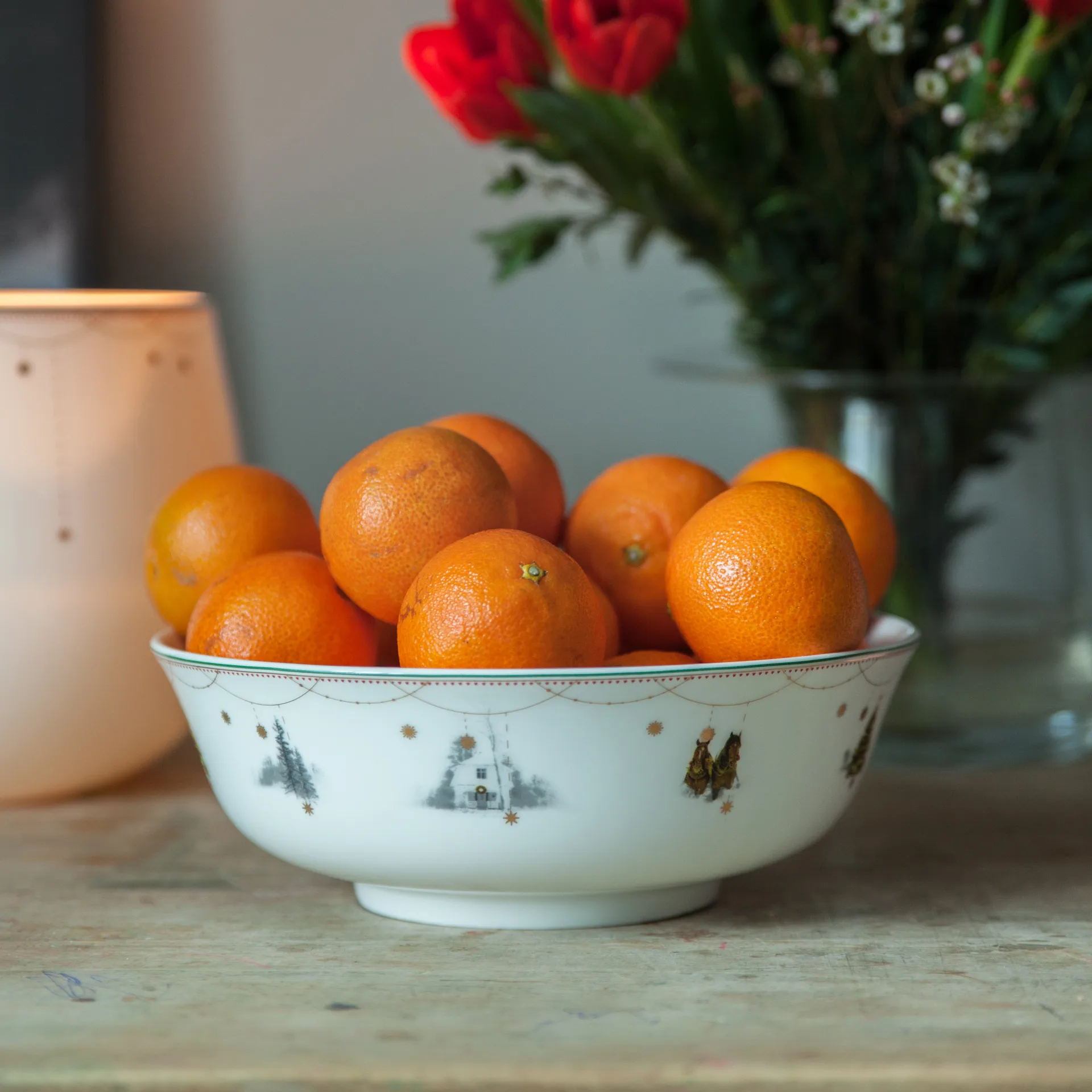 Julemorgen schaal, 22 cm. Wik & Walsøe