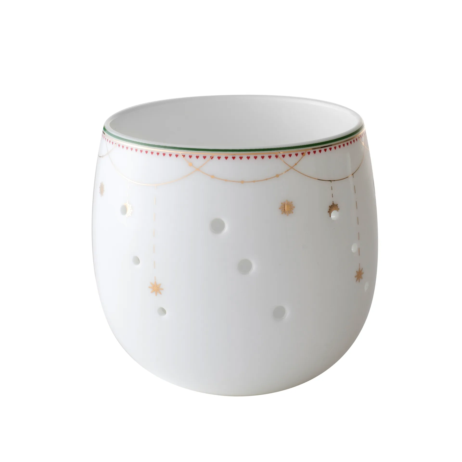 Julemorgen schaal-waxinelichthouder, 8 cm. Wik & Walsøe