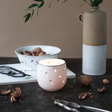 Julemorgen schaal-waxinelichthouder - 8 cm. - Wik & Walsøe
