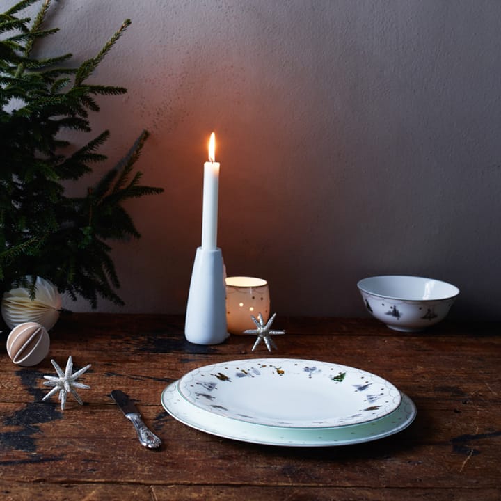 Julemorgen schaal-waxinelichthouder, 8 cm. Wik & Walsøe