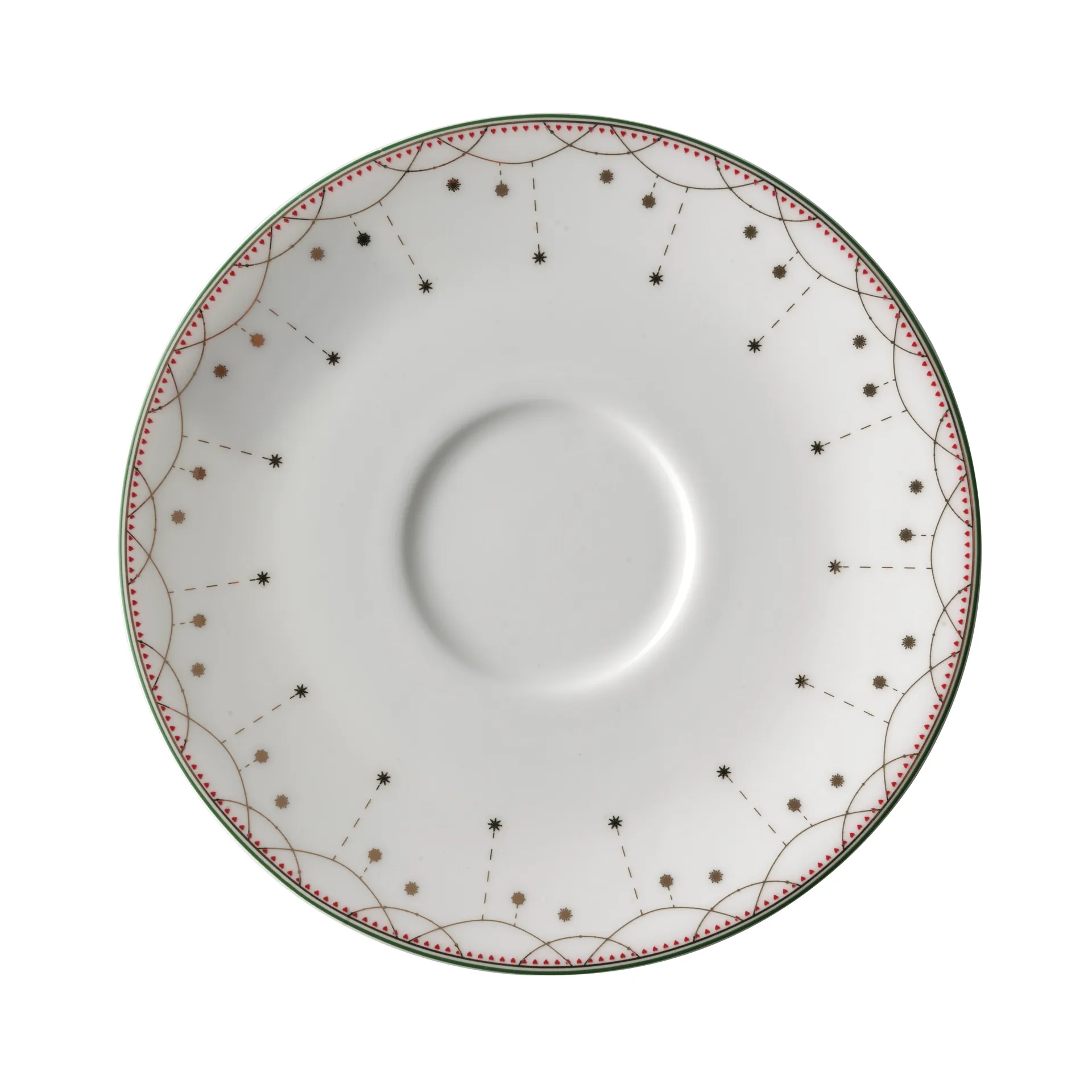 Julemorgen schotel voor 30 cl. kop, wit Wik & Walsøe